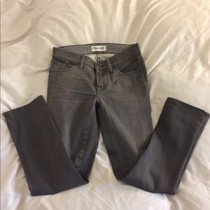 “Like new” Madewell gray skinny jeans